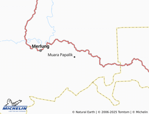 MICHELIN Muara Papalik map - ViaMichelin