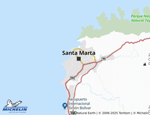 MICHELIN Los Ángeles map - ViaMichelin