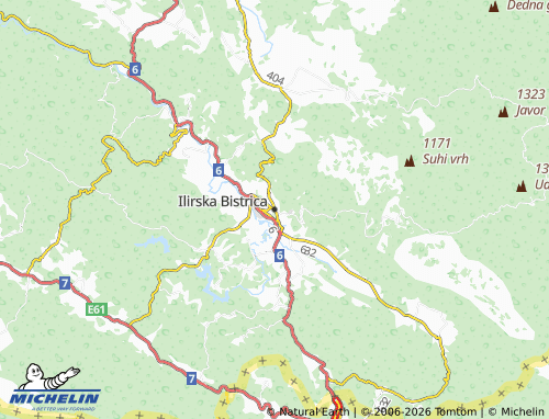 Mapa MICHELIN Ilirska Bistrica - ViaMichelin