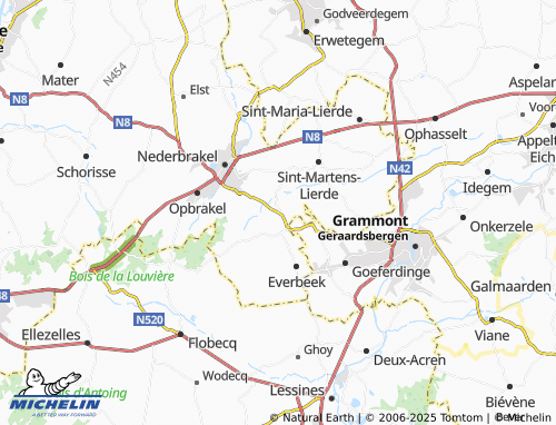 MICHELIN Parike map - ViaMichelin