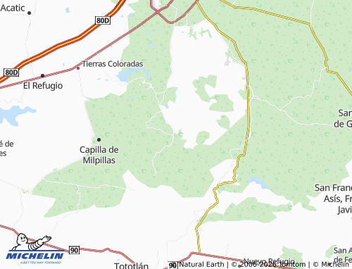 Mappa MICHELIN La Mesa del Guitarrero - ViaMichelin