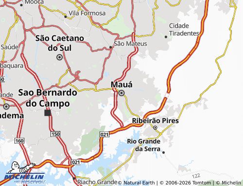 MICHELIN-Landkarte Mauá - ViaMichelin