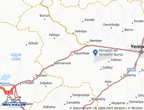 MICHELIN Koyunhisar map - ViaMichelin