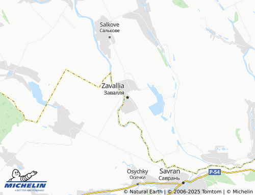 MICHELIN-Landkarte Zavallia - ViaMichelin