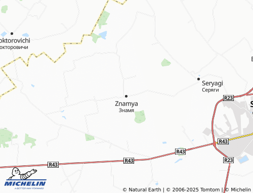 MICHELIN Znamya map - ViaMichelin