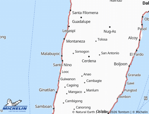 MICHELIN Mindanao map - ViaMichelin