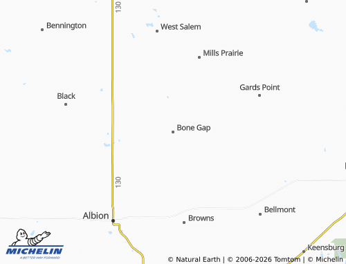 Mapa MICHELIN Bone Gap - ViaMichelin