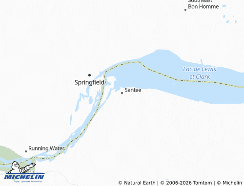 Mappa MICHELIN Santee - ViaMichelin