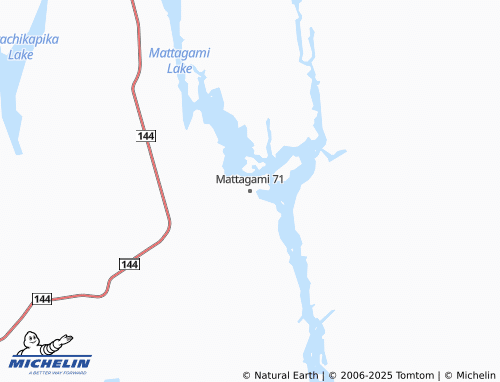 MICHELIN Mattagami 71 map - ViaMichelin
