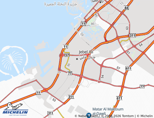 MICHELIN Jebel Ali map - ViaMichelin