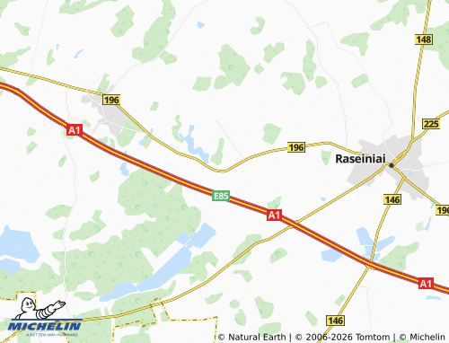 Mappa MICHELIN Sujainiai - ViaMichelin