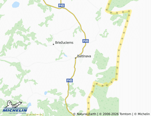 Mapa MICHELIN Baltinavas pagasts - ViaMichelin