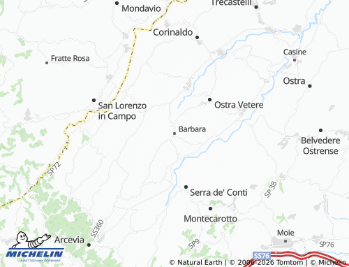 Mapa MICHELIN Barbara - ViaMichelin