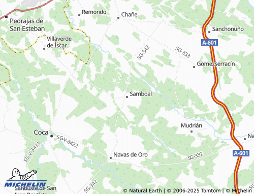 MICHELIN Samboal map - ViaMichelin
