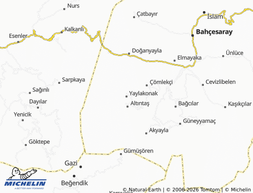 Mappa MICHELIN Yaylakonak - ViaMichelin