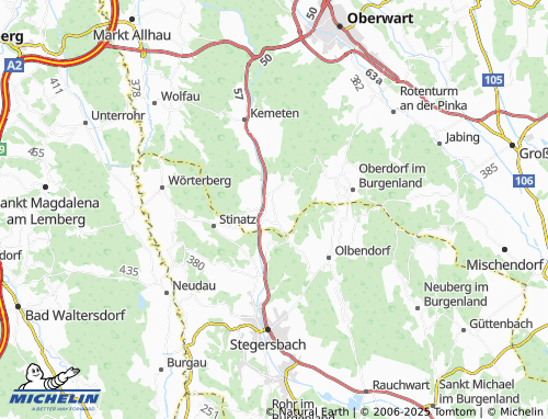 MICHELIN-Landkarte Mitterberg - ViaMichelin