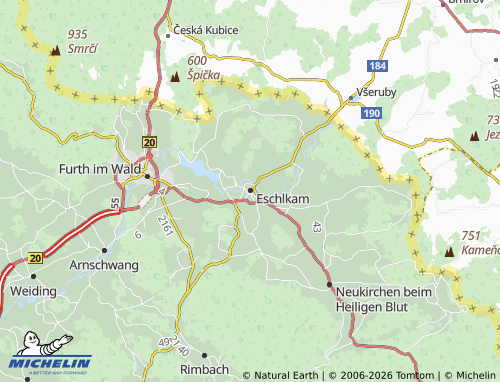 Mapa MICHELIN Eschlkam - ViaMichelin
