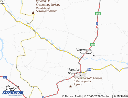 Mapa MICHELIN Mega Evydrio - ViaMichelin