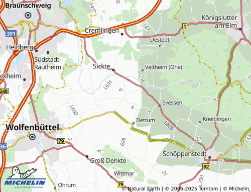 MICHELIN Volzum map - ViaMichelin