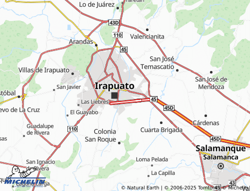 Carte MICHELIN Residencial Irápuato - ViaMichelin