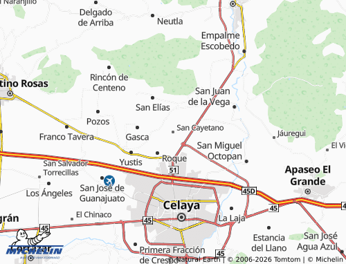 Mappa MICHELIN San Cayetano - ViaMichelin