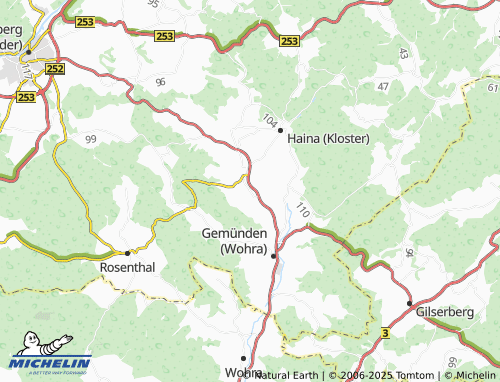 MICHELIN Grüsen map - ViaMichelin