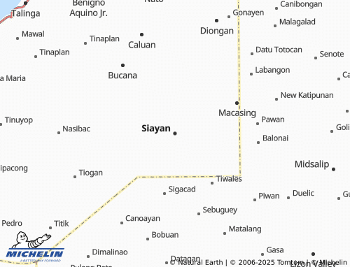 MICHELIN Siayan map - ViaMichelin