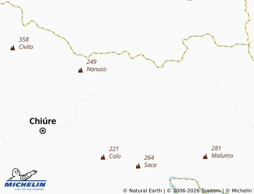 MICHELIN-Landkarte Chefe Inhatia - ViaMichelin