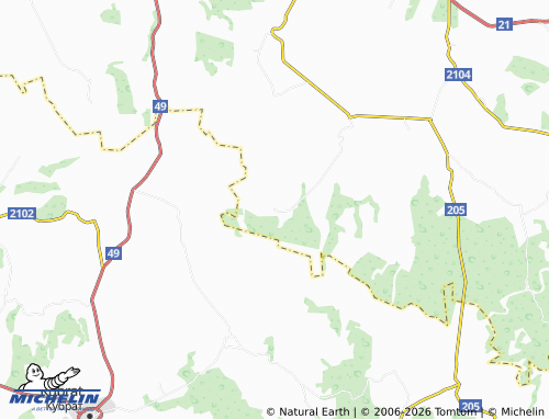 MICHELIN Brenitsa map - ViaMichelin
