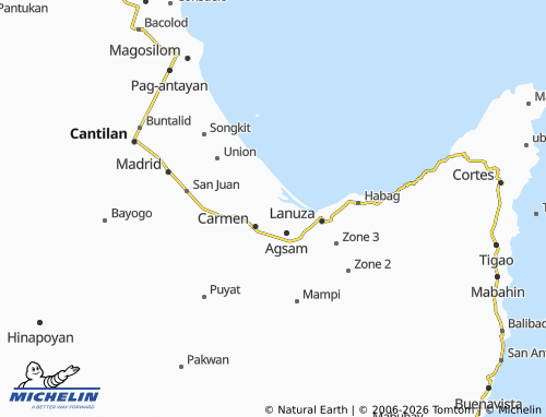 MICHELIN Bunga map - ViaMichelin
