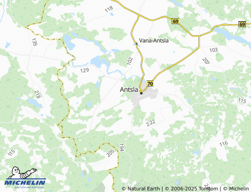 MICHELIN Lusti map - ViaMichelin