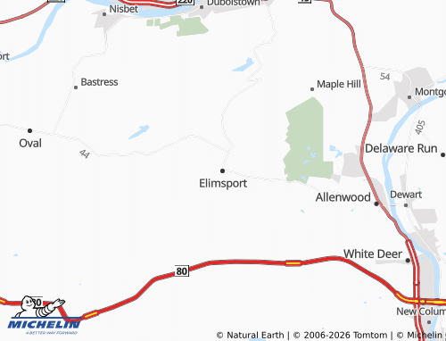 Carte MICHELIN Elimsport - ViaMichelin