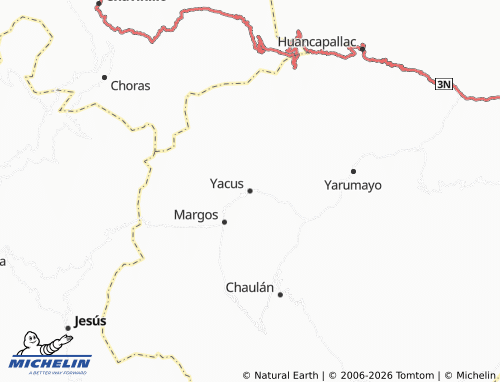 MICHELIN Yacus map - ViaMichelin