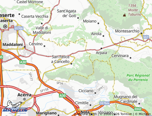 Carte MICHELIN Arienzo - ViaMichelin