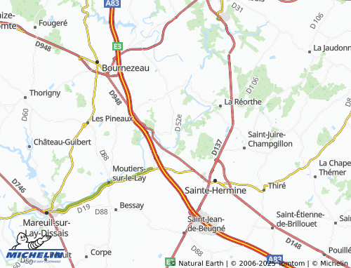 Kaart MICHELIN Saint-Vincent-Puymaufrais - ViaMichelin