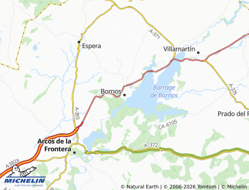 Mappa MICHELIN Bornos - ViaMichelin