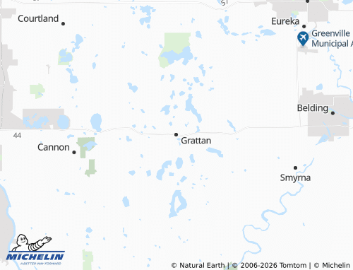 Mapa MICHELIN Grattan - ViaMichelin