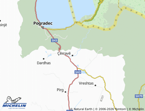 Mapa MICHELIN Çërravë - ViaMichelin