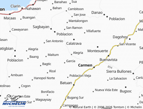 MICHELIN Alegria map - ViaMichelin
