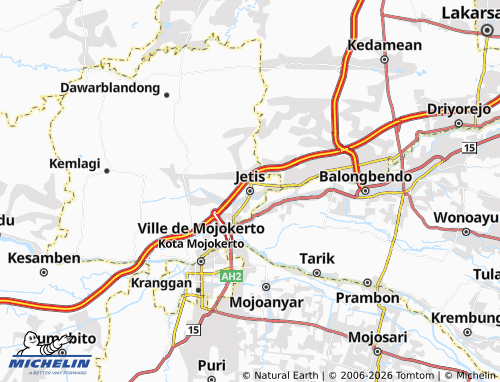 MICHELIN-Landkarte Jetis - ViaMichelin