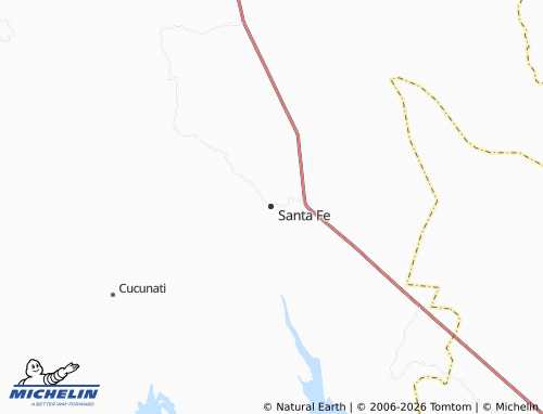 Mappa MICHELIN Santa Fe - ViaMichelin