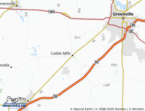 Mappa MICHELIN Caddo Mills - ViaMichelin