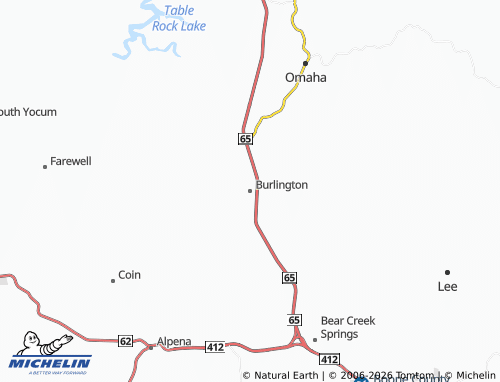 Mapa MICHELIN Burlington - ViaMichelin