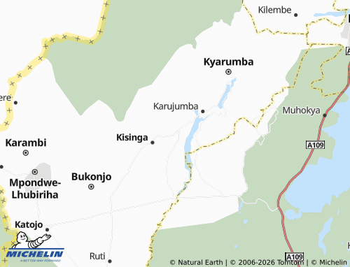 Mappa MICHELIN Kisinga Town Council - ViaMichelin
