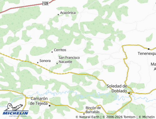 Mapa MICHELIN Tepetates - ViaMichelin