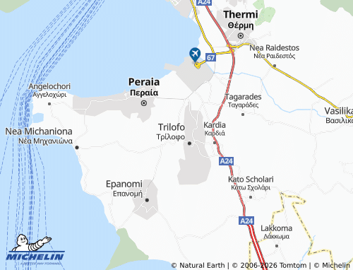 MICHELIN Plagiari map - ViaMichelin