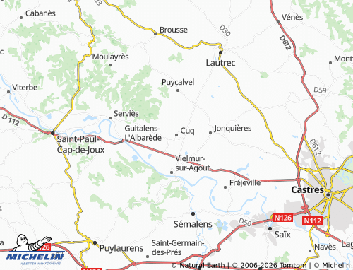 Carte MICHELIN Cuq - ViaMichelin