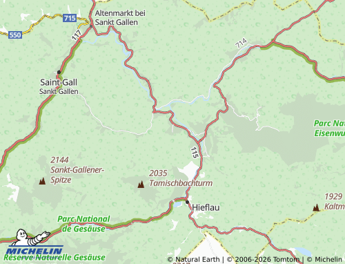 MICHELIN Kirchenlandl map - ViaMichelin