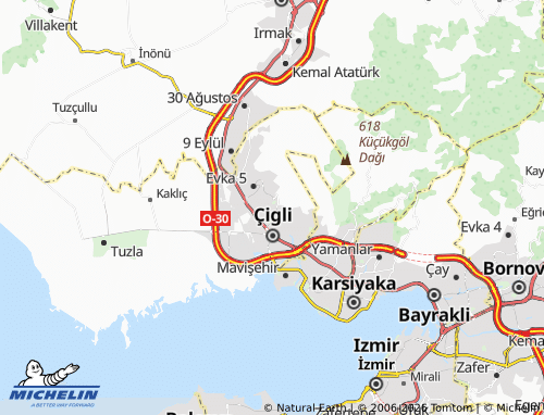 MICHELIN Egekent map - ViaMichelin