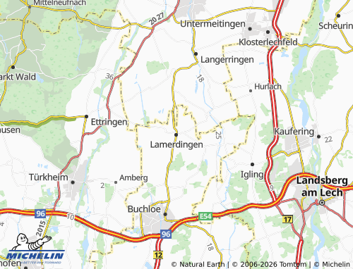 MICHELIN Lamerdingen map - ViaMichelin